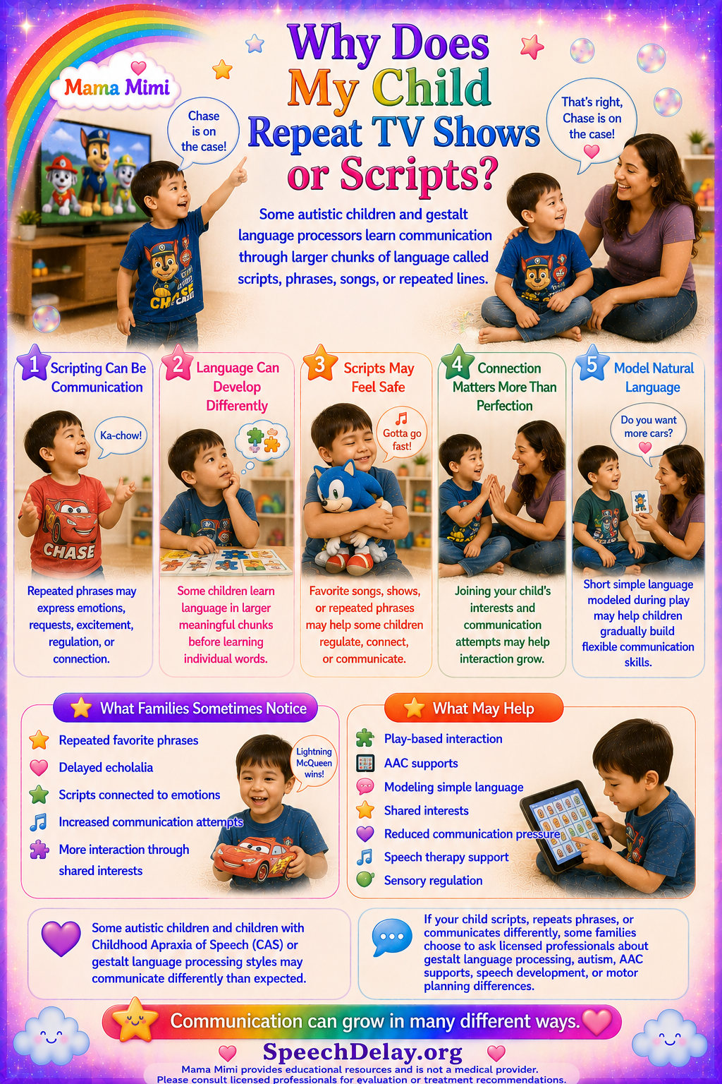 Preview of Why Does My Child Repeat TV Shows or Scripts?