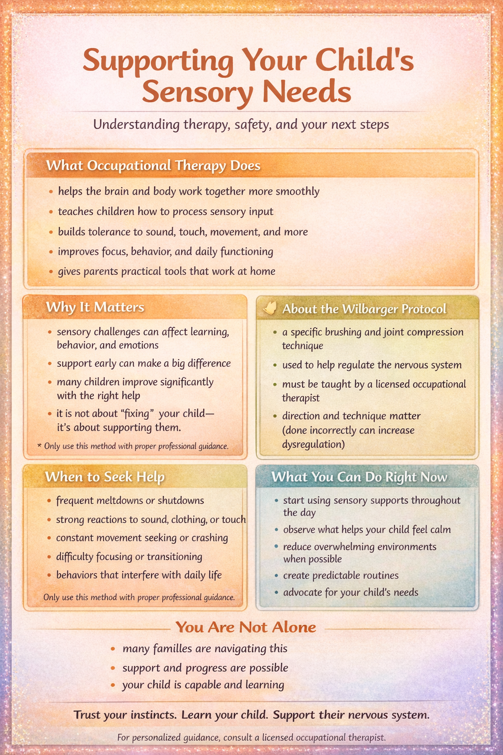 Preview of Supporting Your Child's Sensory Needs